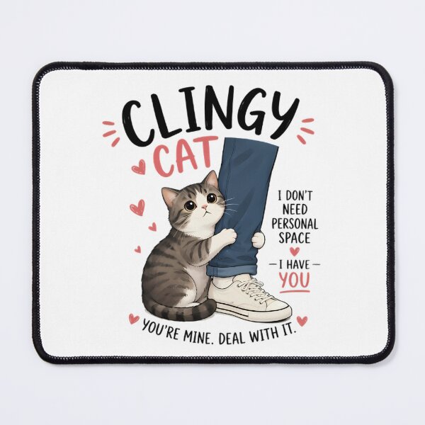 Item preview, Clingy Cat, Cute Funny Design, Needy Cat Lover Gift designed and sold by Stick-Artistry.