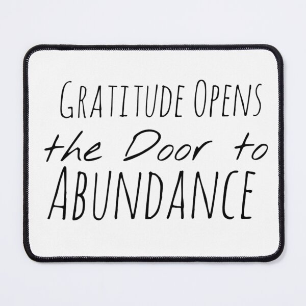 Item preview, Gratitude Opens the Door to Abundance – Thankfulness Affirmation designed and sold by Camila  Ardila.