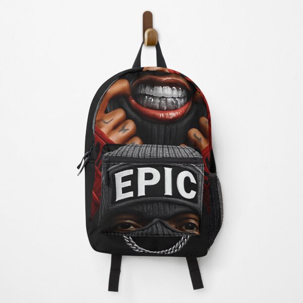 Item preview, EPIC Balaclava Smile Mask | Urban Streetwear Graphic Tee | High Contrast Hip Hop Art | SMILE Gloves Portrait Design designed and sold by Raslanity.