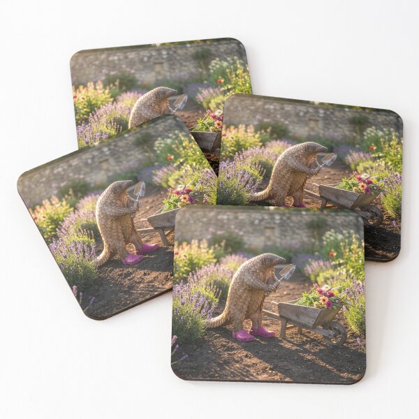 Item preview, Pangolin in Her Flower Garden designed and sold by Tridentulus.