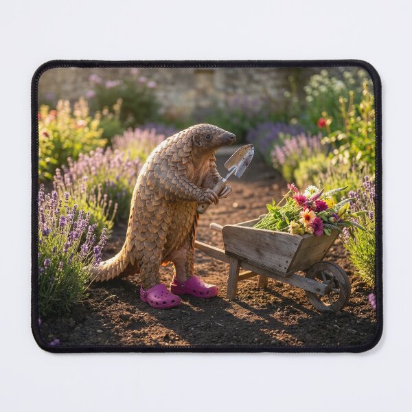 Item preview, Pangolin in Her Flower Garden designed and sold by Tridentulus.