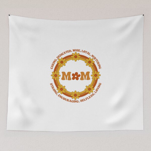 Aperçu de l'œuvre Floral MOM Circle – Warm Bloom créée et vendue par LuveraxArt.