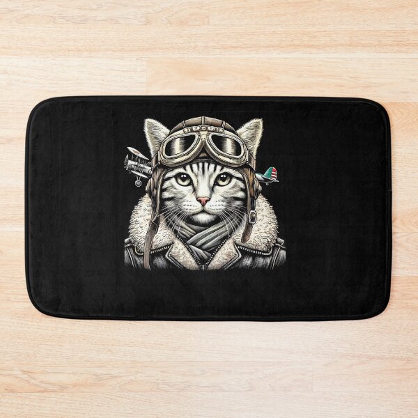 Item preview, Pilot Cat Portrait designed and sold by SiarheiYur.