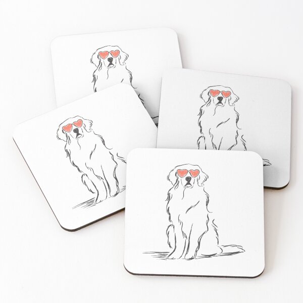 Item preview, Great Pyrenees puppy dog with heart glasses designed and sold by MendaciousMina.