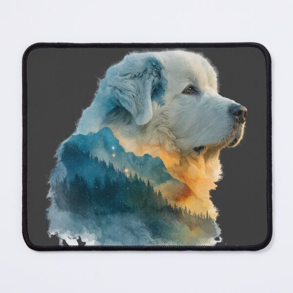 Item preview, Great Pyrenees puppy dog watercolor designed and sold by MendaciousMina.