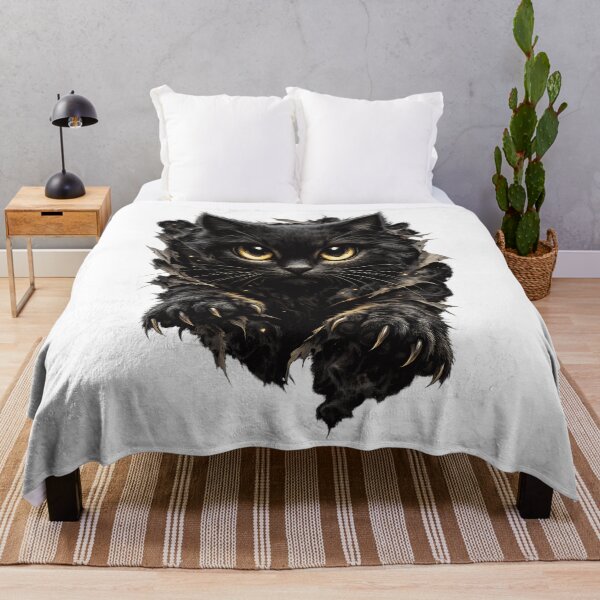 Item preview, Mystic Black Cat Optical Illusion T-Shirt designed and sold by XxZainStylexX.