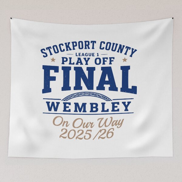 Item preview, Stockport County League 1 Play off finalist 2025/26 designed and sold by Fanominal.