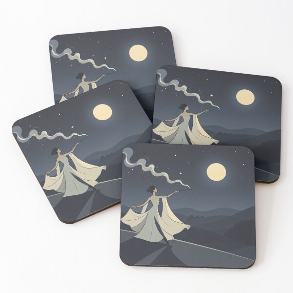 Item preview, Minimalist Moonlight Magic Woman designed and sold by Lougud.