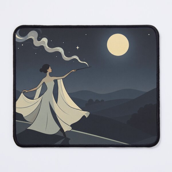 Item preview, Minimalist Moonlight Magic Woman designed and sold by Lougud.