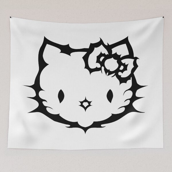 Item preview, Hello kitty cybertribal character. Hello kitten. designed and sold by Tribalgothss.