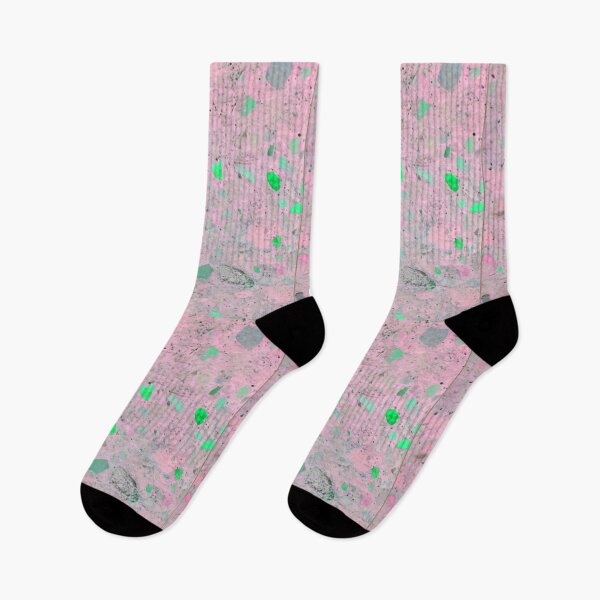 Item preview, Neo-Terrazzo Abstract: Pink & Emerald Stone Pattern designed and sold by goedesign.