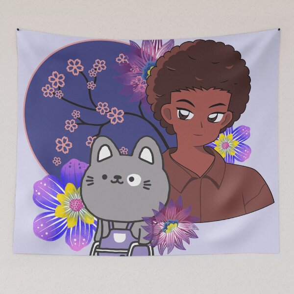 Item preview, Anime Boy and Cat with Walker Art designed and sold by Kanniax.