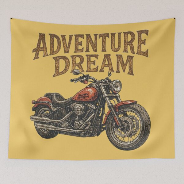 Item preview, Adventure Dream Ride – Vintage Chopper Motorcycle Legend designed and sold by redask2me.