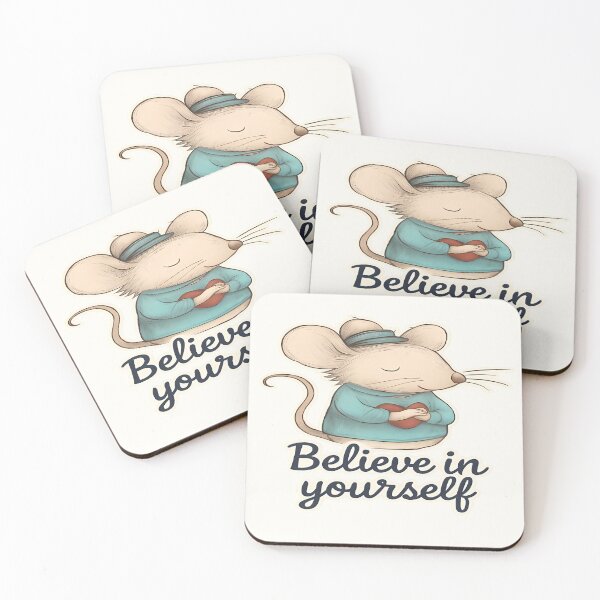 Item preview, Cute Mouse: Believe in Yourself - Positive & Inspiring Everyday Design designed and sold by Raslanity.