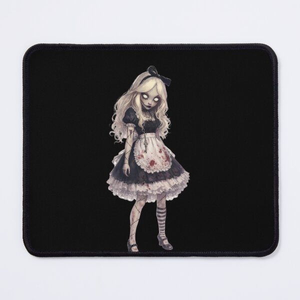 Item preview, Dark Alice in Wonderland Horror Art - Creepy Cheshire Cat and Rabbit Illustration designed and sold by kitastylish.