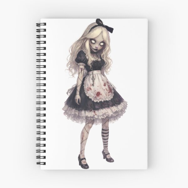 Item preview, Dark Alice in Wonderland Horror Art - Creepy Cheshire Cat and Rabbit Illustration designed and sold by kitastylish.