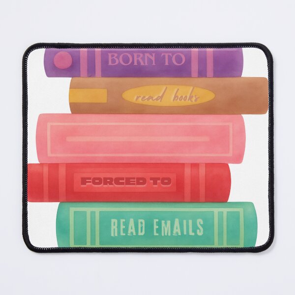 Item preview, Born To Read Books Forced To Read Emails designed and sold by secondcityshore.