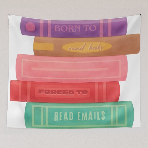 Item preview, Born To Read Books Forced To Read Emails designed and sold by secondcityshore.