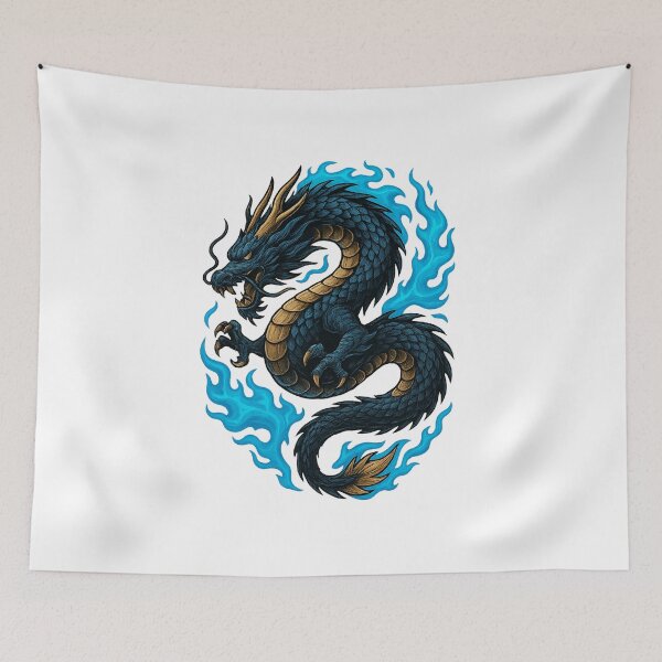 Item preview, BLUE FLAME DRAGON designed and sold by Great_Designs.