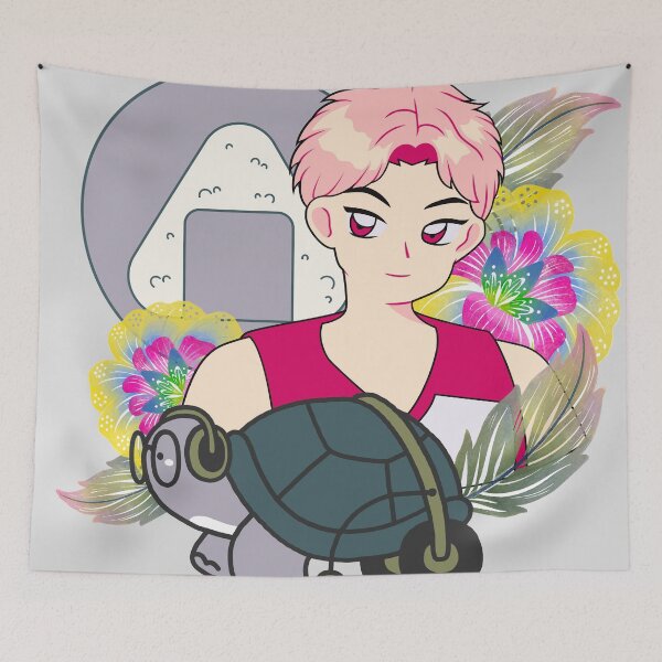 Item preview, Anime Boy and Turtle with Walker Art designed and sold by Kanniax.