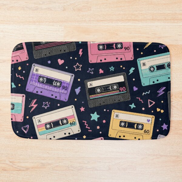 Item preview, Retro Cassette Tape Nostalgic Pattern Artwork designed and sold by ArtComixHaven.