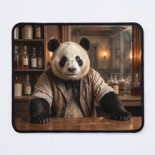 Item preview, Panda Bear Bartender in Wild West Saloon designed and sold by Tridentulus.