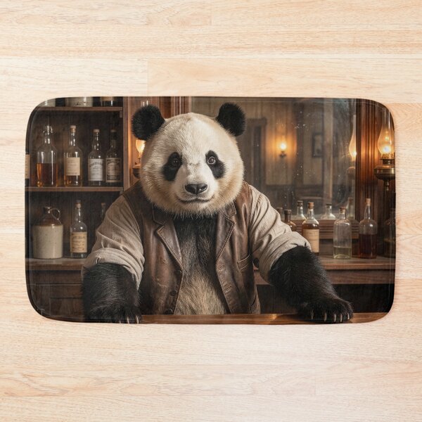 Item preview, Panda Bear Bartender in Wild West Saloon designed and sold by Tridentulus.