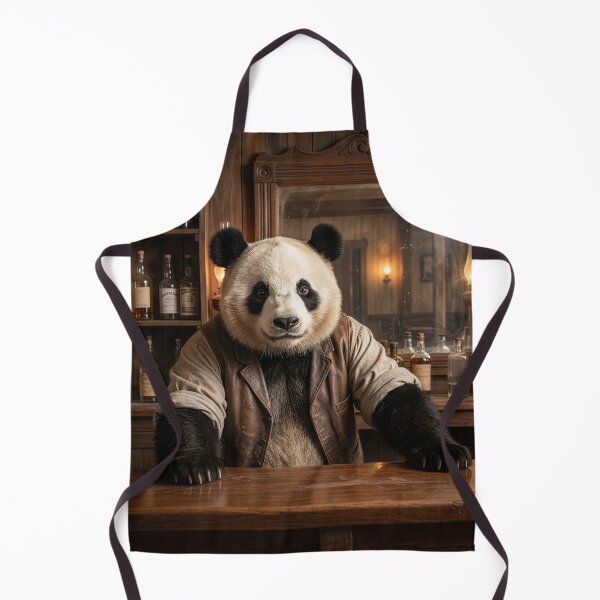 Item preview, Panda Bear Bartender in Wild West Saloon designed and sold by Tridentulus.