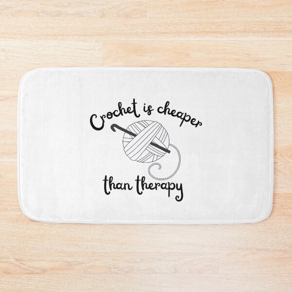 Item preview, Crochet is cheaper than therapy  designed and sold by niiceshop.