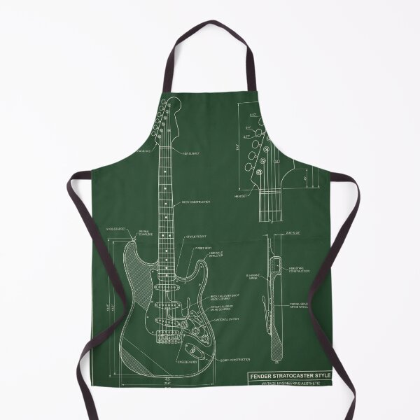 Item preview, Electric Guitar Engineering Blueprint - Musician Decor designed and sold by MarVan-Prints.