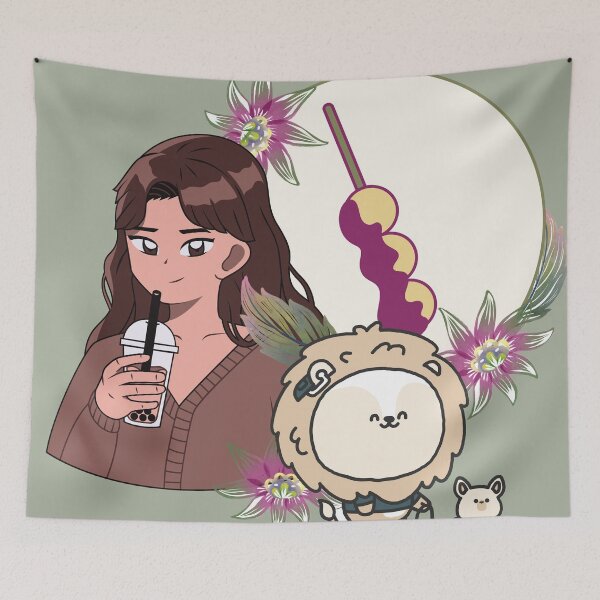 Item preview, Bubble Tea Girl and Lion with Hearing Aid designed and sold by Kanniax.