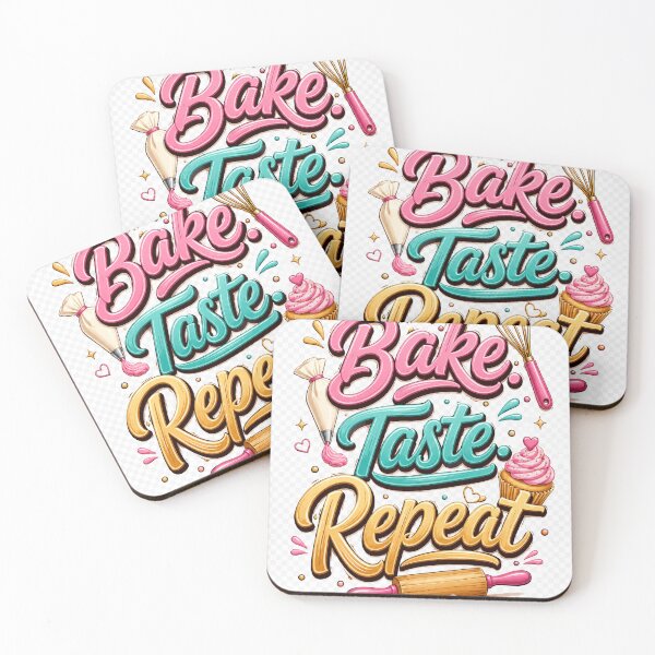 Item preview, Bake Taste Repeat Funny Baker Shirt designed and sold by Shanz Merch.