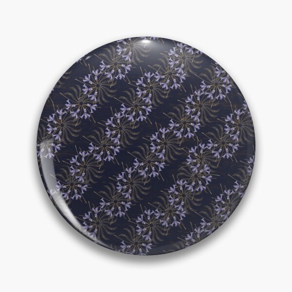 Item preview, Spring Honey Locust & Iris Twirls on Navy designed and sold by Digitalmyth's Designs.