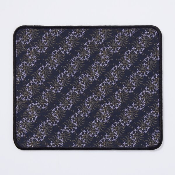 Item preview, Spring Honey Locust & Iris Twirls on Navy designed and sold by Digitalmyth's Designs.
