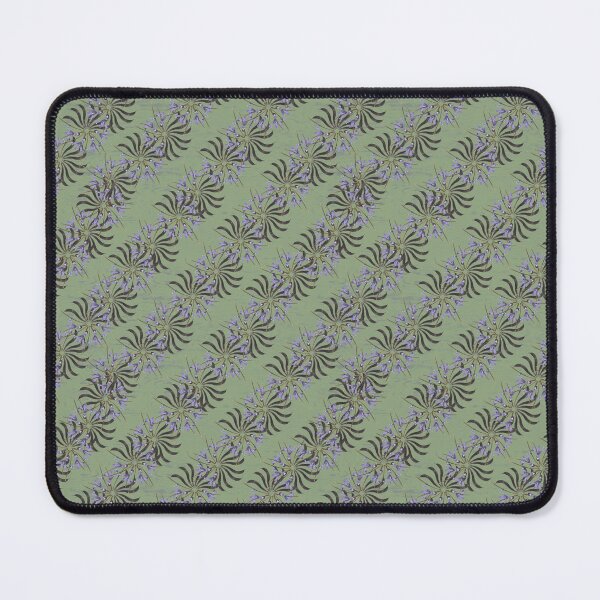 Item preview, Spring Honey Locust & Iris Twirls on Pale Green designed and sold by Digitalmyth's Designs.