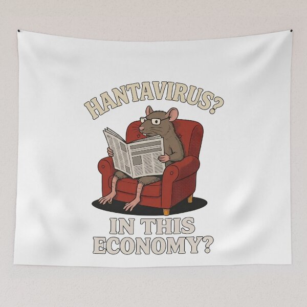 Item preview, Hantavirus In This Economy Funny Rat Meme Humor designed and sold by elderberry.