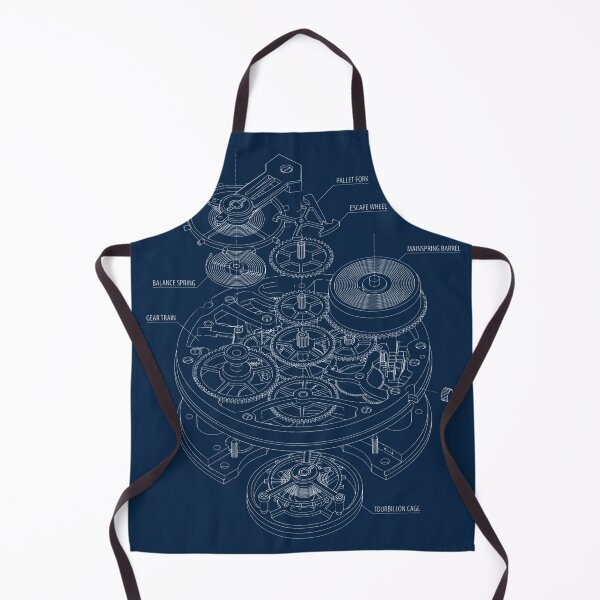 Item preview, Mechanical Watch Movement Blueprint - Engineering Art designed and sold by MarVan-Prints.
