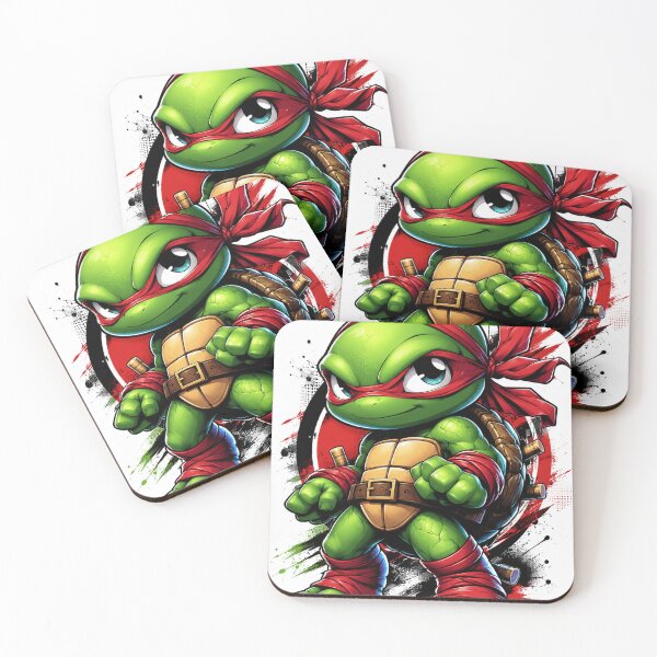 Item preview, Cute Baby Ninja Turtle Raphael Cartoon Retro Style designed and sold by allin14fun.