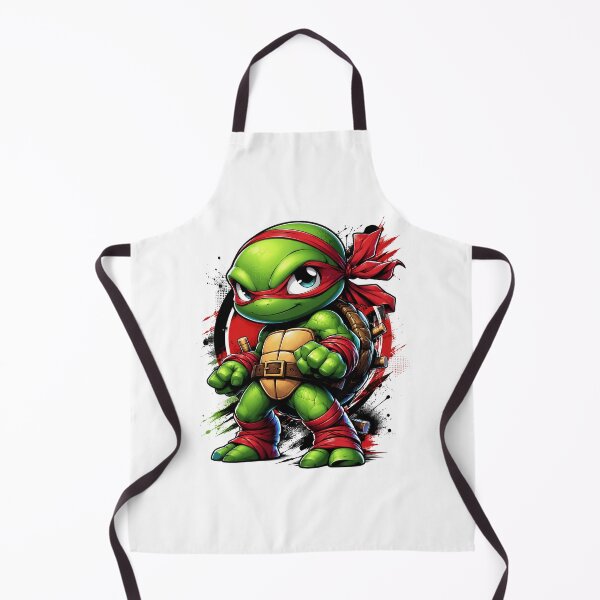 Item preview, Cute Baby Ninja Turtle Raphael Cartoon Retro Style designed and sold by allin14fun.