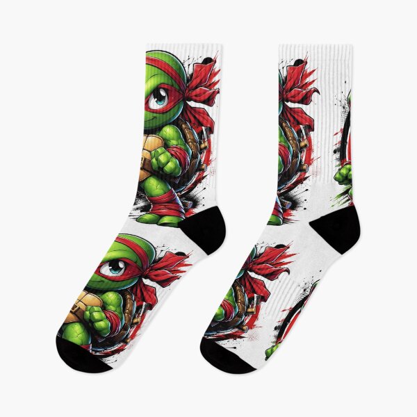 Item preview, Cute Baby Ninja Turtle Raphael Cartoon Retro Style designed and sold by allin14fun.