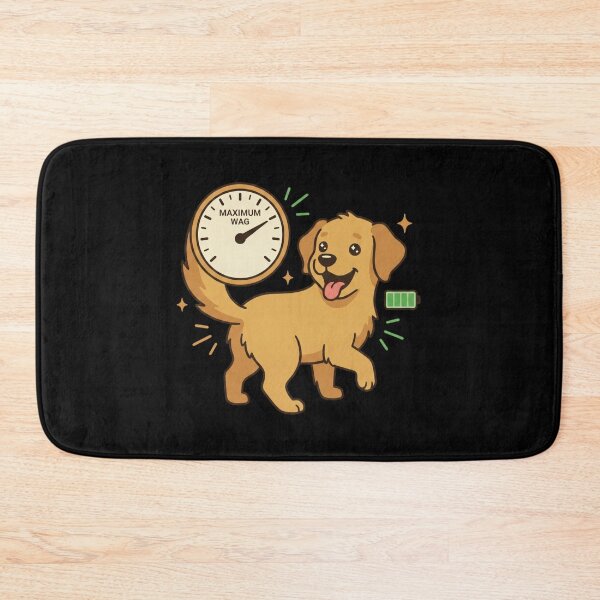 Item preview, Maximum Wag Happy Golden Retriever designed and sold by AbanoubStore.