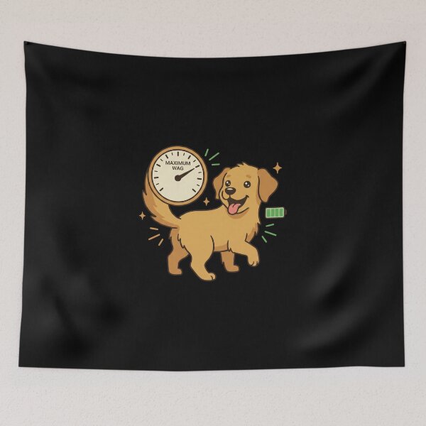Item preview, Maximum Wag Happy Golden Retriever designed and sold by AbanoubStore.