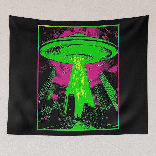 Item preview, Extraterrestrial Invation Colorful Holographic Aesthetic  designed and sold by ShurikenStar.
