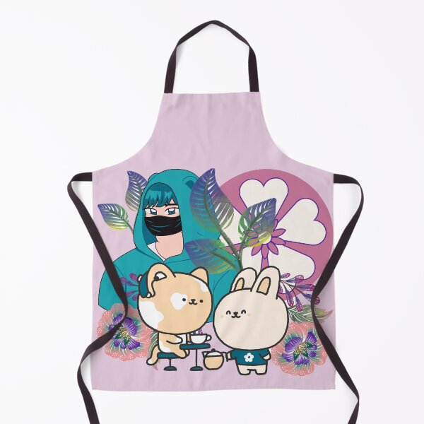 Item preview, Anime Group in Mask with Cochlear Implant Art designed and sold by Kanniax.