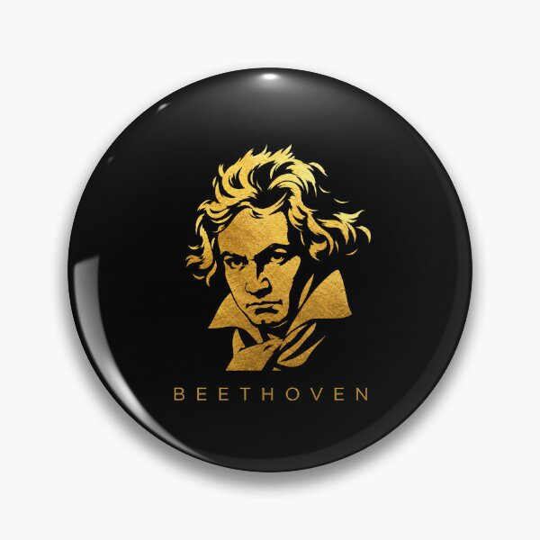 Item preview, Ludwig van Beethoven golden poster designed and sold by CMYKStudio.