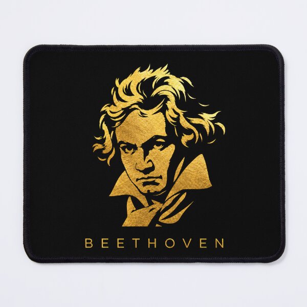 Item preview, Ludwig van Beethoven golden poster designed and sold by CMYKStudio.