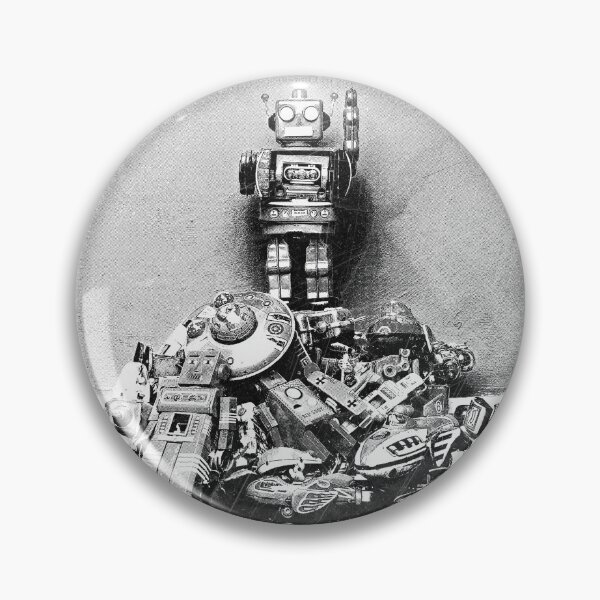 Item preview, Vintage Tin Toy Robots Space Toys Collection Pile designed and sold by Ghoul Enterprises.