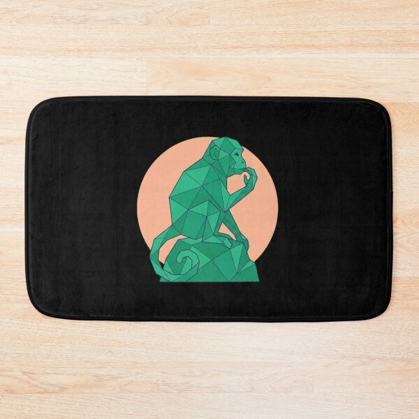 Item preview, Geometric Emerald Monkey – Vibrant Art for Color Lovers designed and sold by bsbd-action.