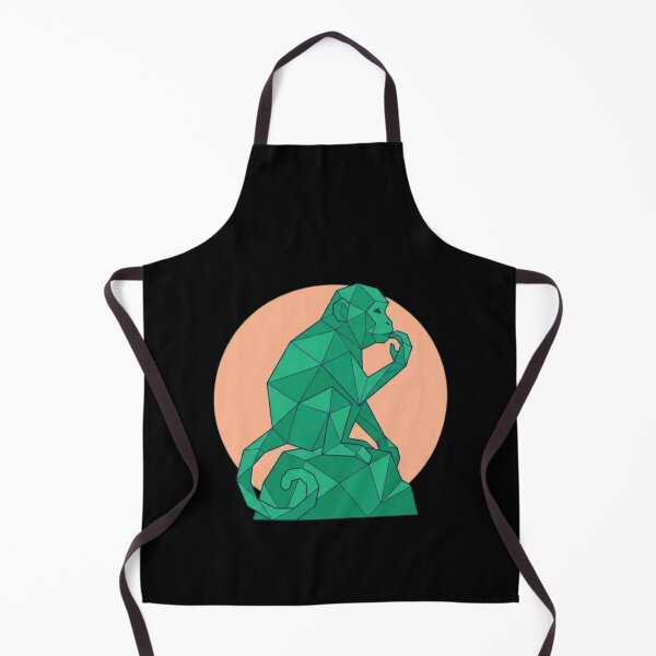 Item preview, Geometric Emerald Monkey – Vibrant Art for Color Lovers designed and sold by bsbd-action.
