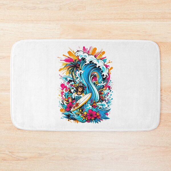 Item preview, Epic Surfer Riding Giant Ocean Wave Sunset Vibes designed and sold by allin14fun.